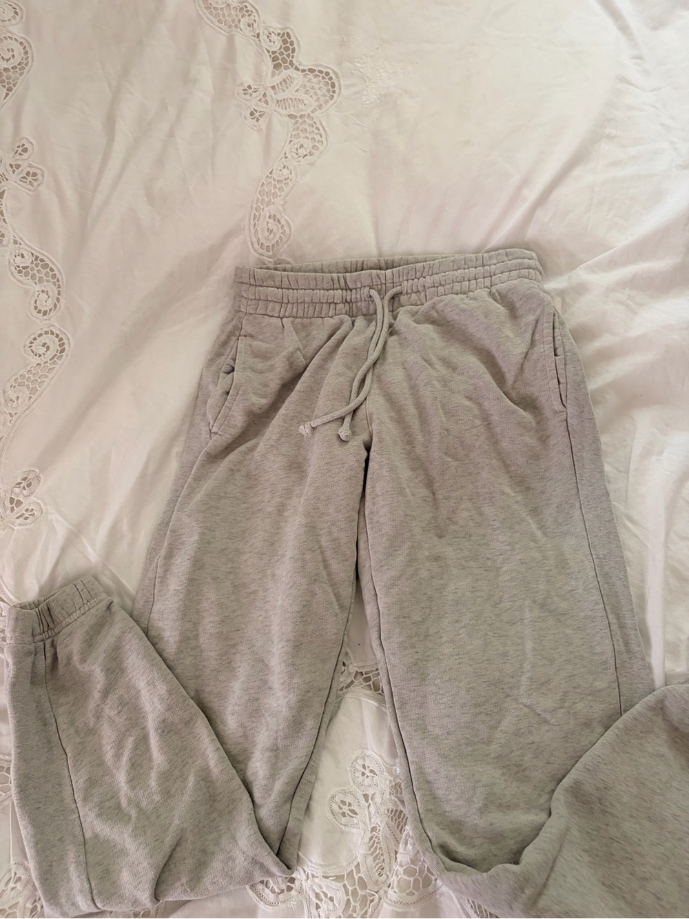 TNA Light Gray Drawstring Joggers